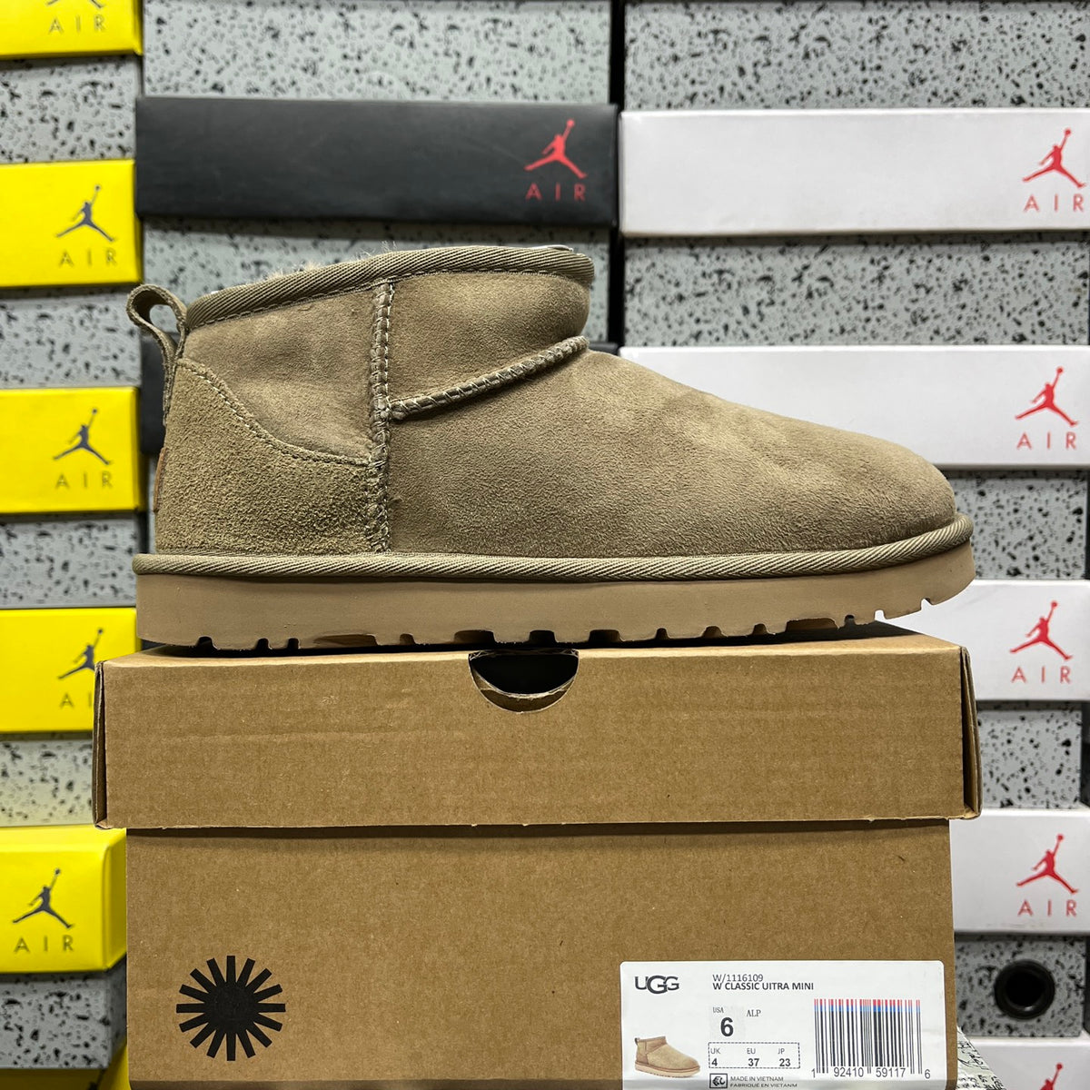 UGG Classic Ultra Mini Boot – Olive Suede