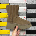 UGG Fisherman Zip Tall Boot – Walnut with Genuine Sheepskin Lining