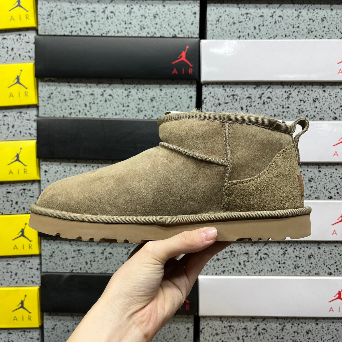 UGG Classic Ultra Mini Boot – Olive Suede