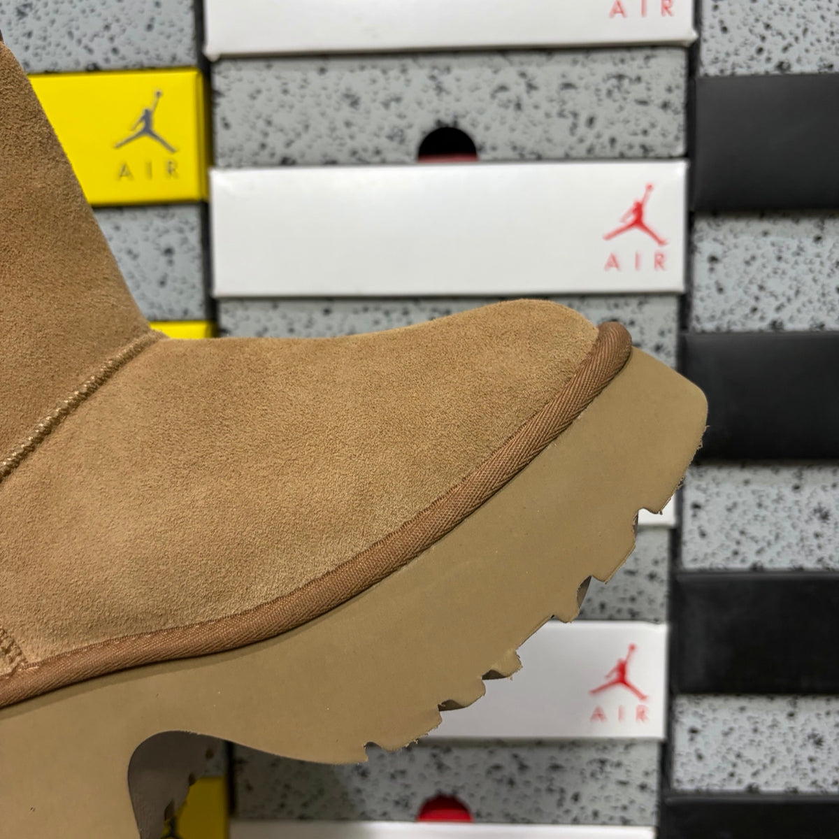UGG Fisherman Wedge Tall Boot – Chestnut with Genuine Sheepskin Lining