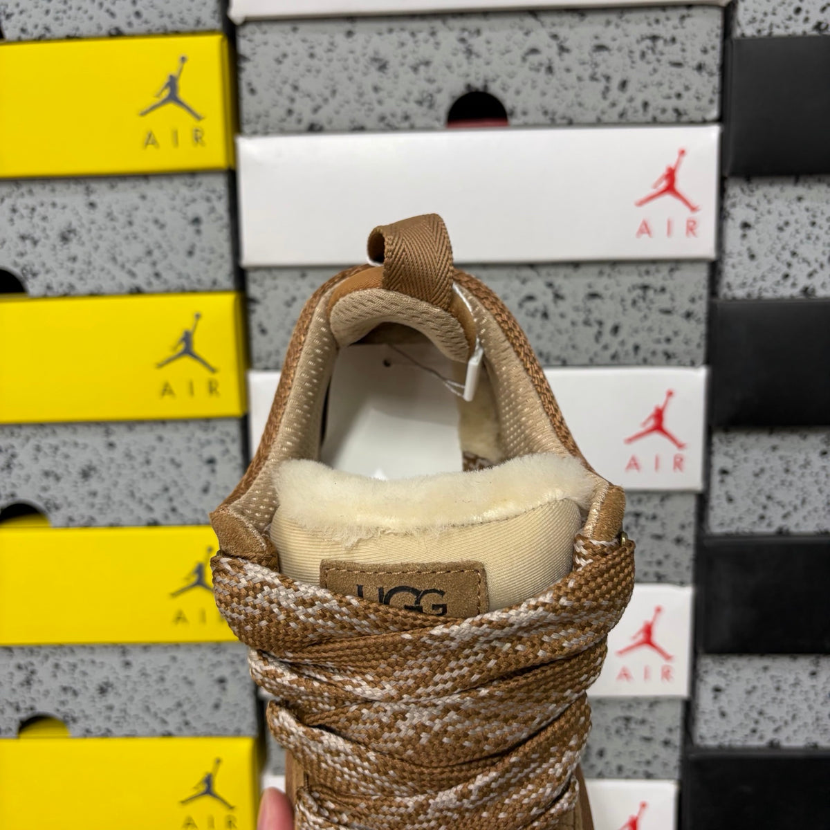 UGG Kallen Lace – Chestnut Suede Lace-Up Sneaker Boot with Two-Tone Braided Laces & Gum Lug Sole