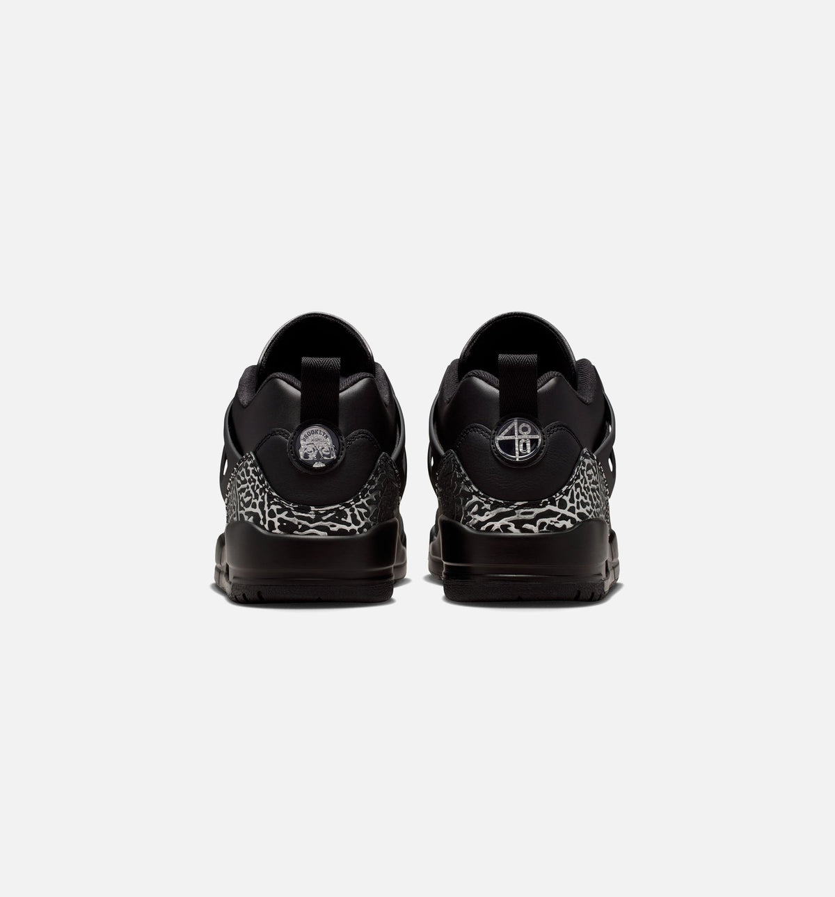 Spizike Low Men's Basketball Shoes - Black / Black / Metallic Silver