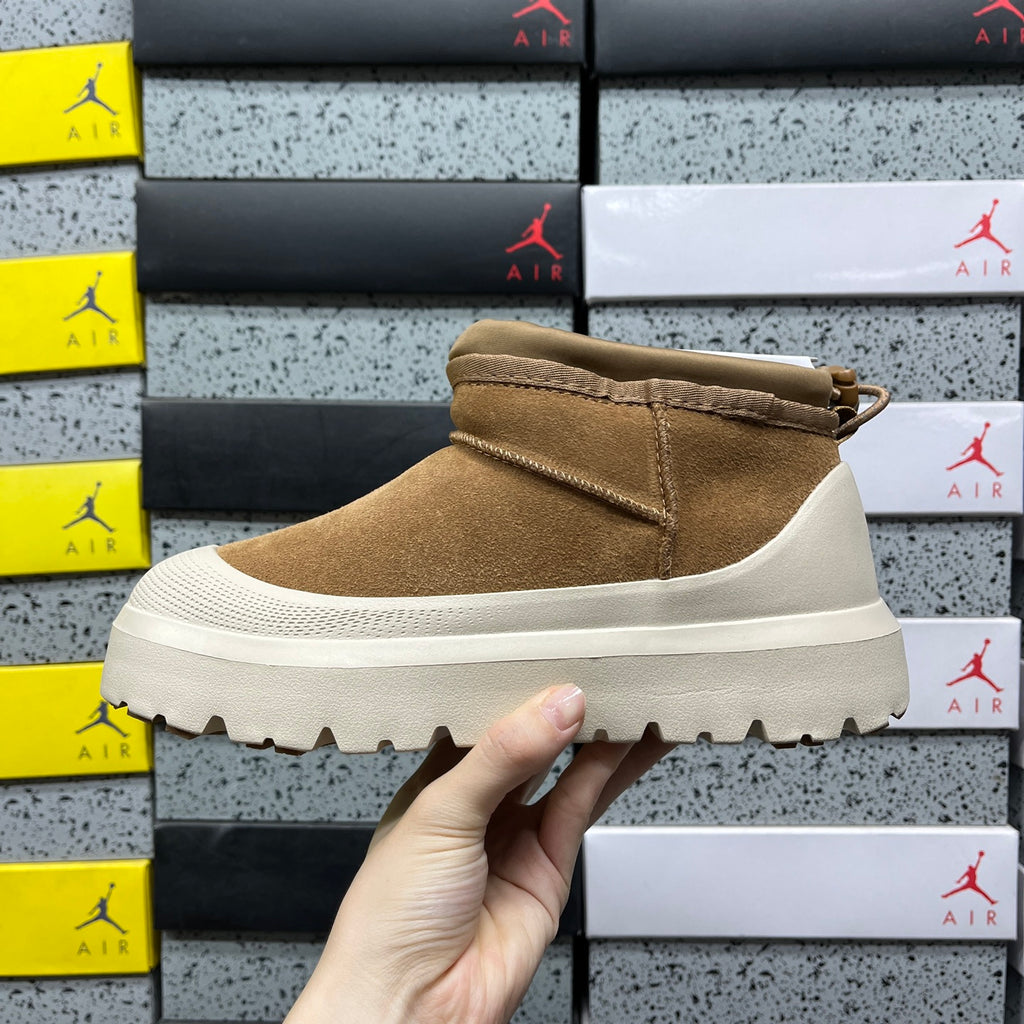 UGG Tasman Weather Hybrid Boot – Chestnut Suede with Cream Lug Sole