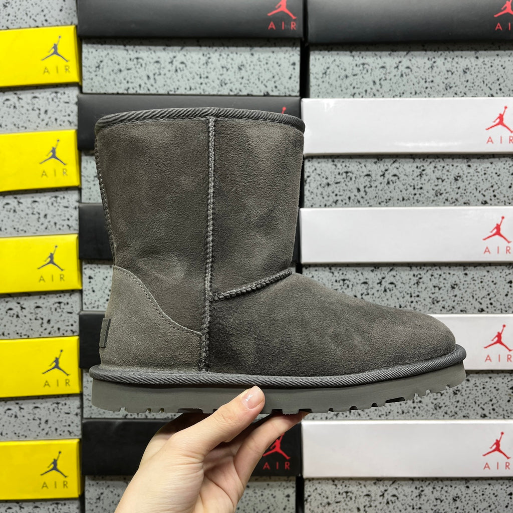 UGG Classic Short Boot – Charcoal Grey Suede