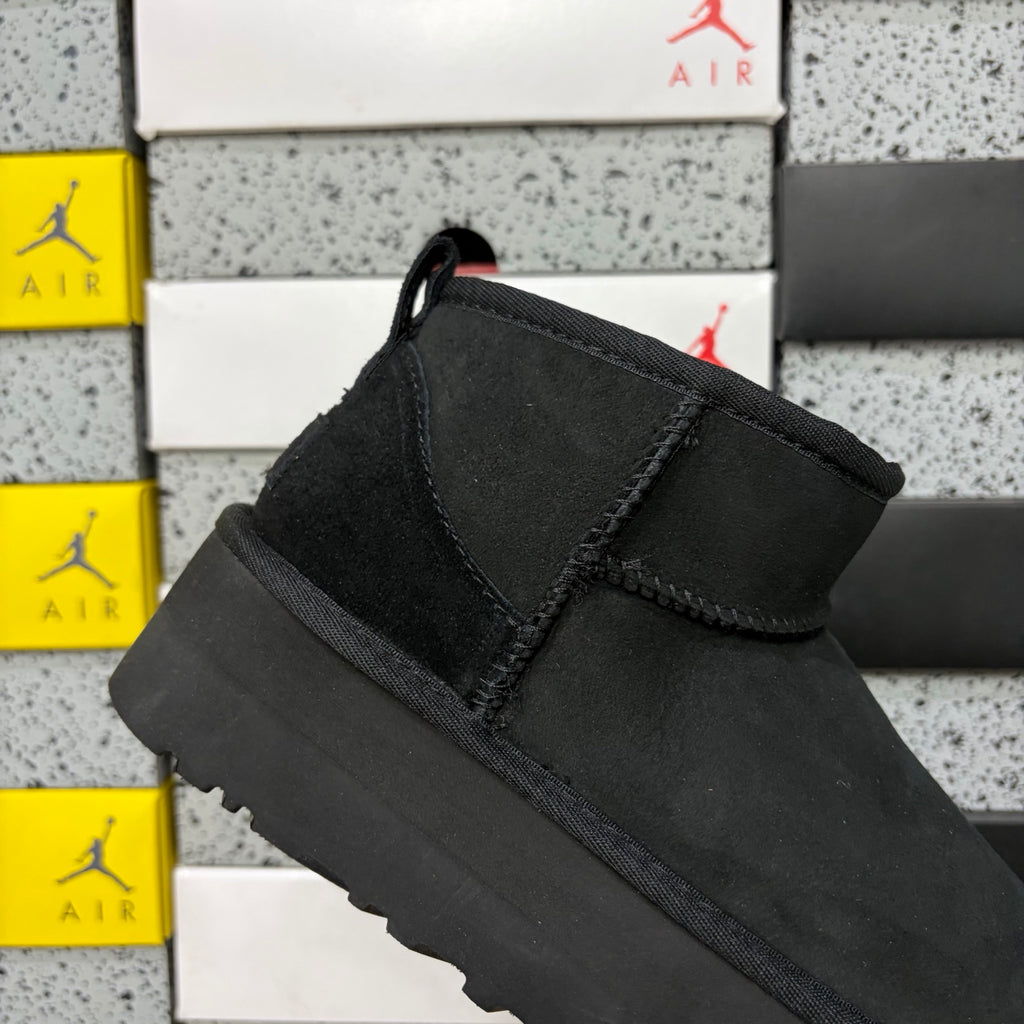 UGG Classic Ultra Mini Platform Boot – Black Suede
