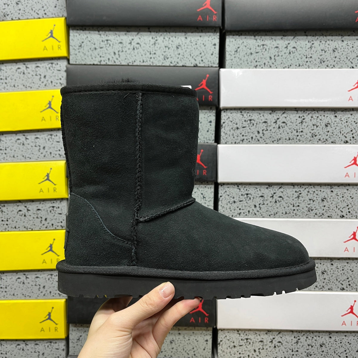 UGG Classic Short Boot – All-Black Suede