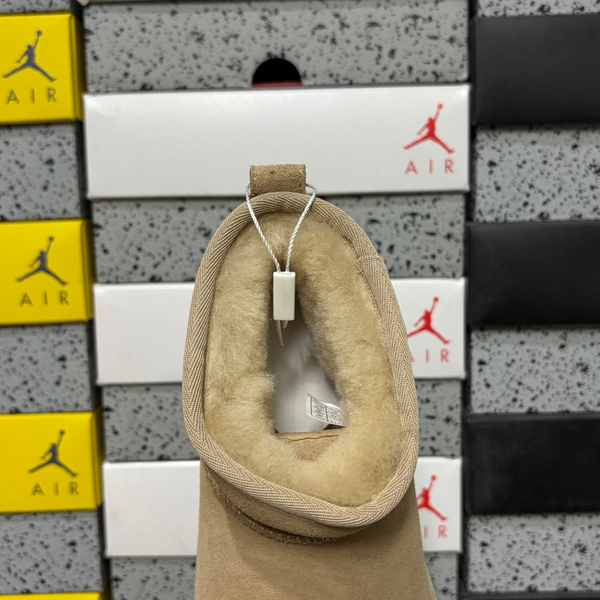 UGG Fisherman Low-Shaft Boot – Sand with Genuine Sheepskin Lining