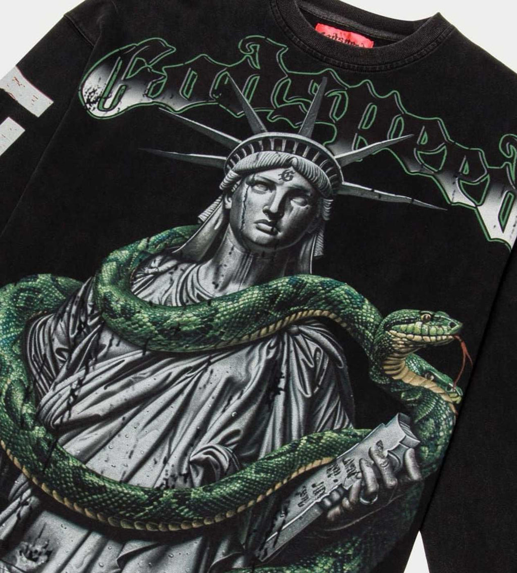 Godspeed Top 5 Slizzy L/S Tee Black Wash
