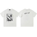 ERD “Be Careful What You Pray For” White Sketch Print T-Shirt