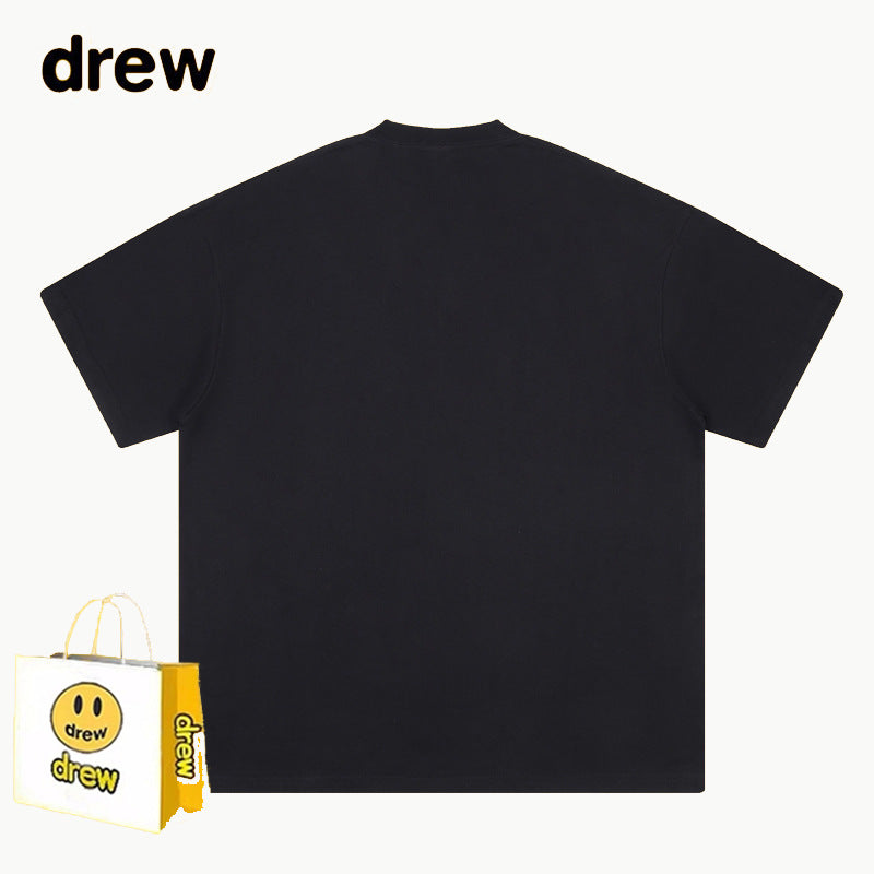 Drew T-shirts Pure Cotton Short Loose