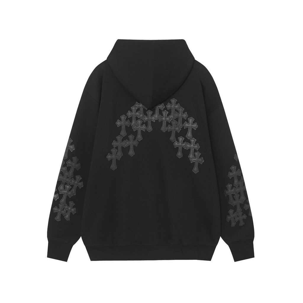 Chrome Heart Hoodie Heavy Industries Embroidered Zip Sweater Hooded Jacket