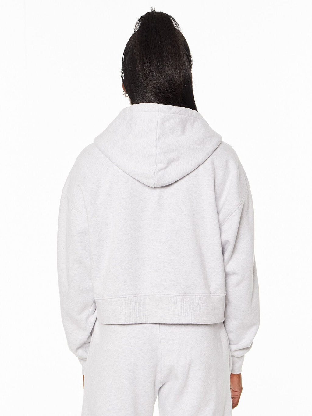 MARISSA CROP ZIP SWEATSHIRT