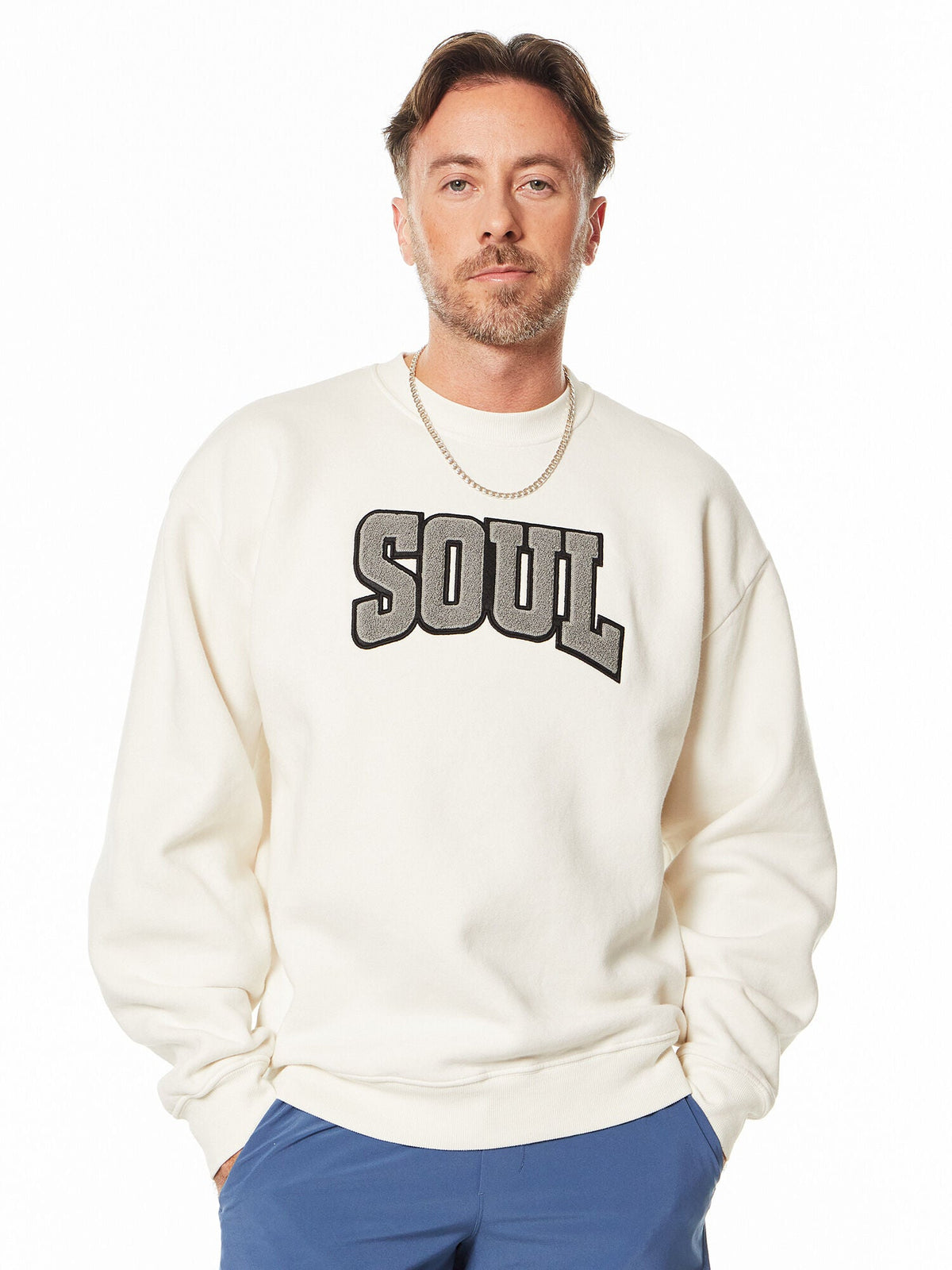 SAM CREW NECK ECRU