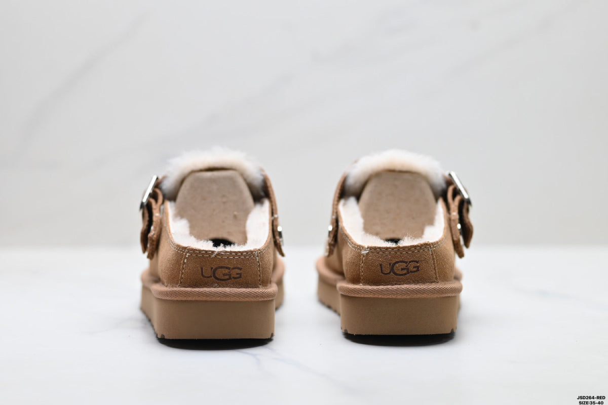 UGG Tazz Shearling Platform Slip-Ons