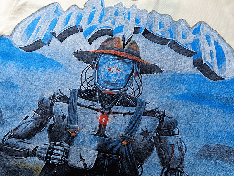 Godspeed Robot Cowboy Graphic T-Shirt