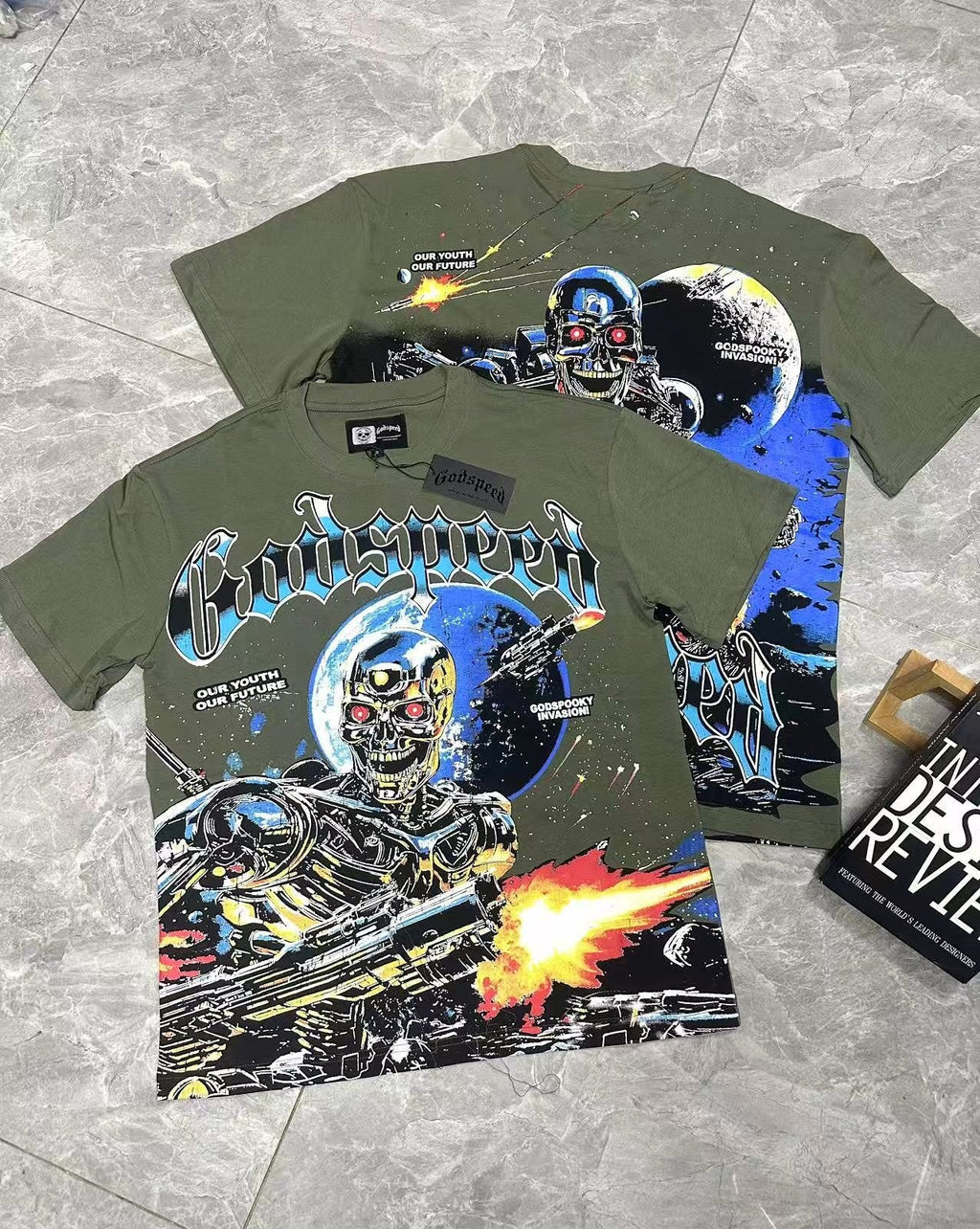 Godspeed Robot Space Graphic T-Shirt