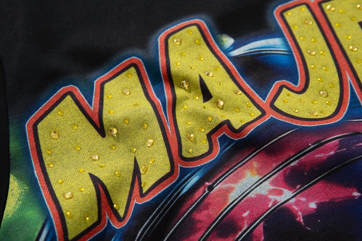 MAJESTIK Script Back Graphic T-Shirt