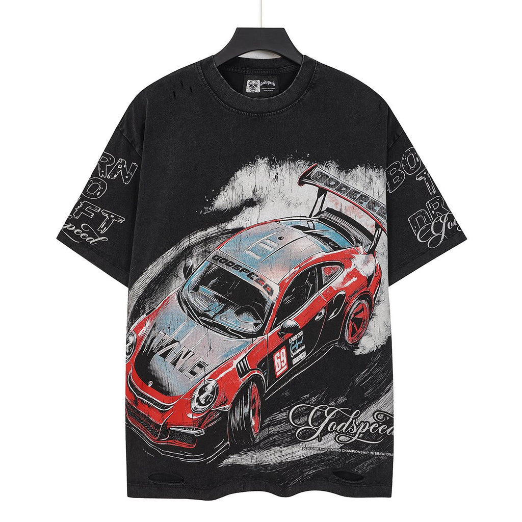 Godspeed Born to Drift Racing Graphic T-Shirt