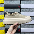 UGG Tasman Weather Hybrid – Tonal Cream Suede Slip-On with Sheepskin Lining & Cream SugarSole