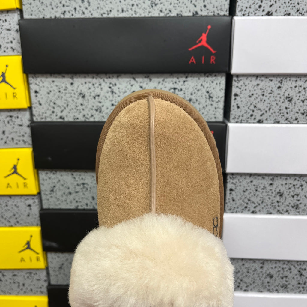 UGG Star Platform Slide – Chestnut with Genuine Sheepskin Footbed