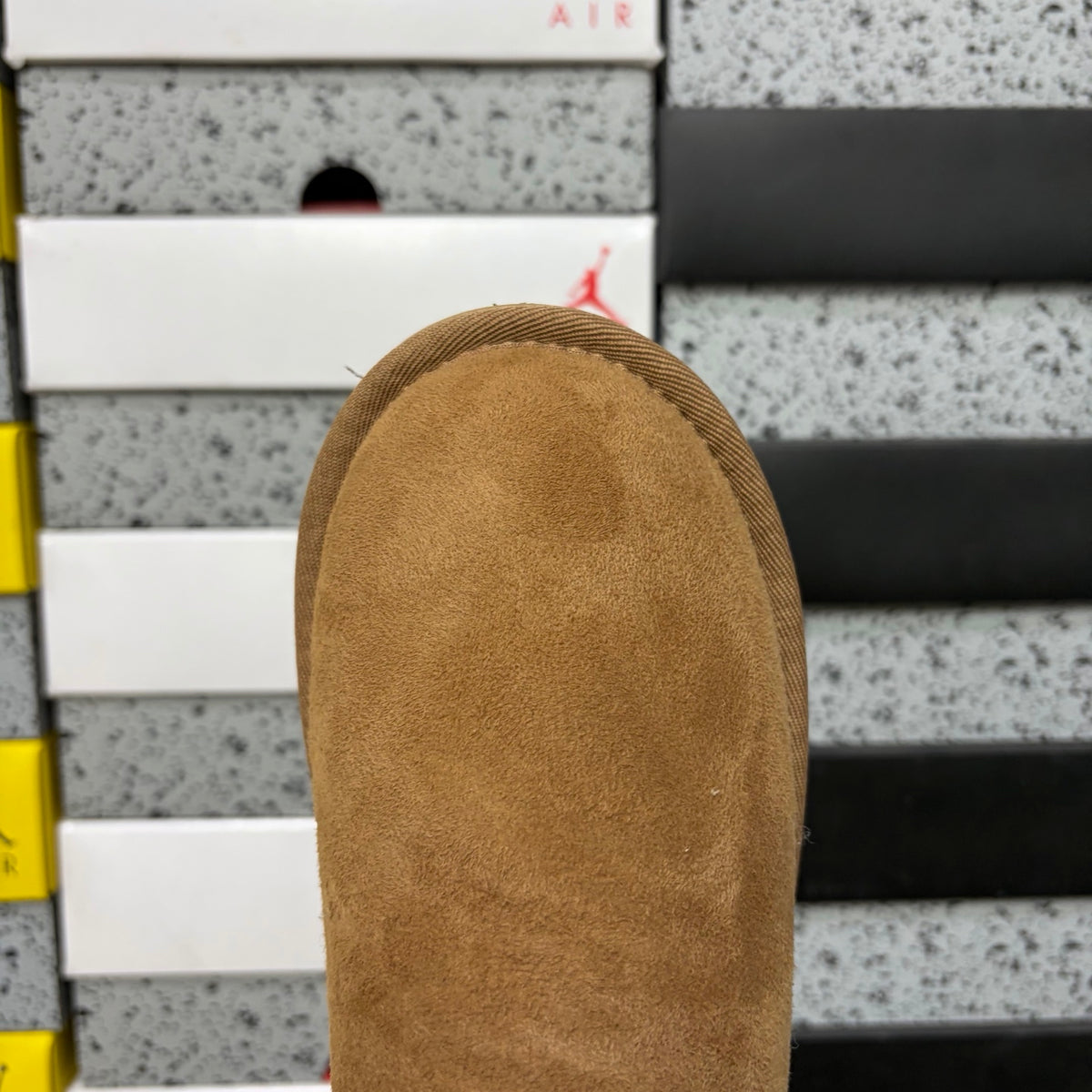 UGG Classic Ultra Mini Boot – Chestnut Suede Ankle Boot with Sheepskin Lining & Tonal Lug Sole