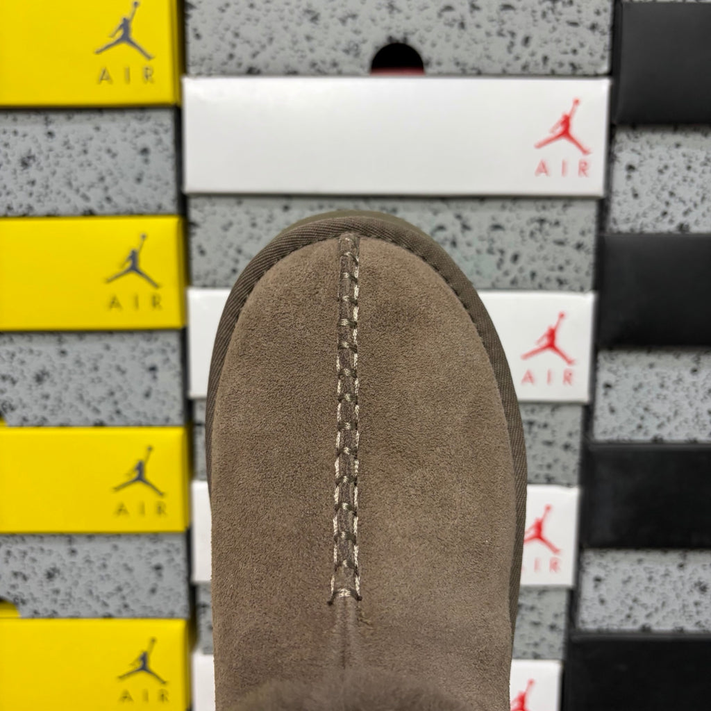 UGG Fisherman Wedge Slide – Walnut with Genuine Sheepskin Footbed