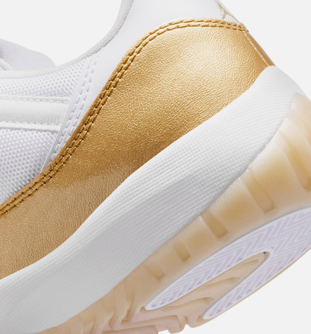 Air Jordan 11 Retro Low Mothers Day Women's Lifestyle Shoes - White/Metallic Gold/Team Gold