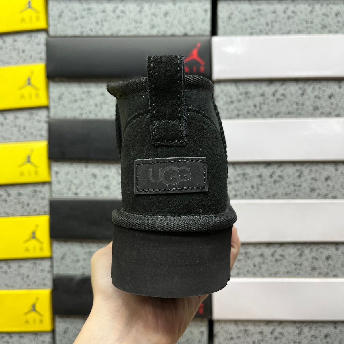 UGG Classic Ultra Mini Platform Boot – All-Black Tonal with Black Platform Sole