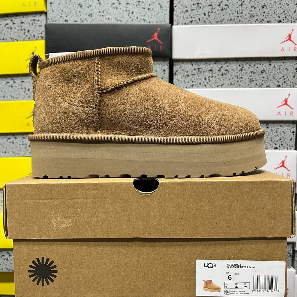 UGG Classic Ultra Mini Boot – Tan Tonal with Slim Lug Sole