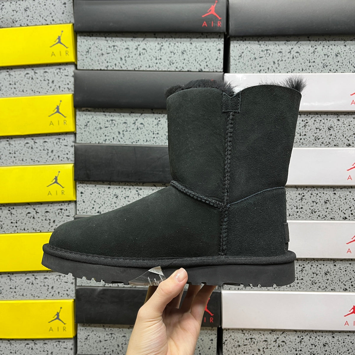UGG Bailey Button II Boot – All-Black Suede