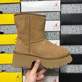 UGG Fisherman Wedge Tall Boot – Chestnut with Genuine Sheepskin Lining