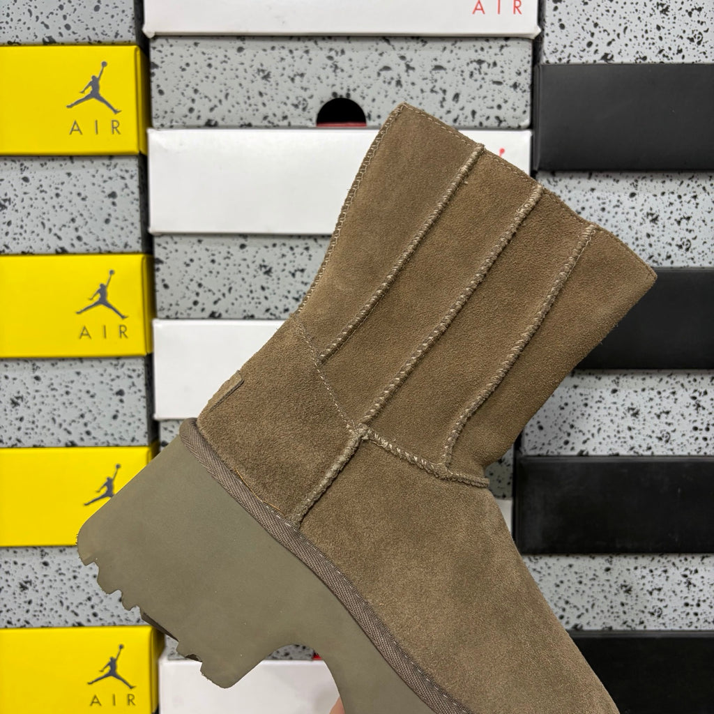 UGG Fisherman Zip Tall Boot – Walnut with Genuine Sheepskin Lining