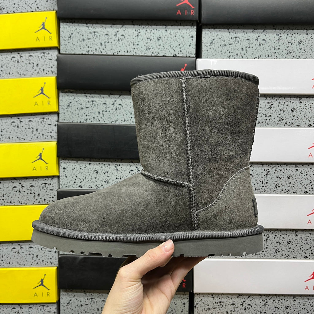 UGG Classic Short Boot – Charcoal Grey Suede