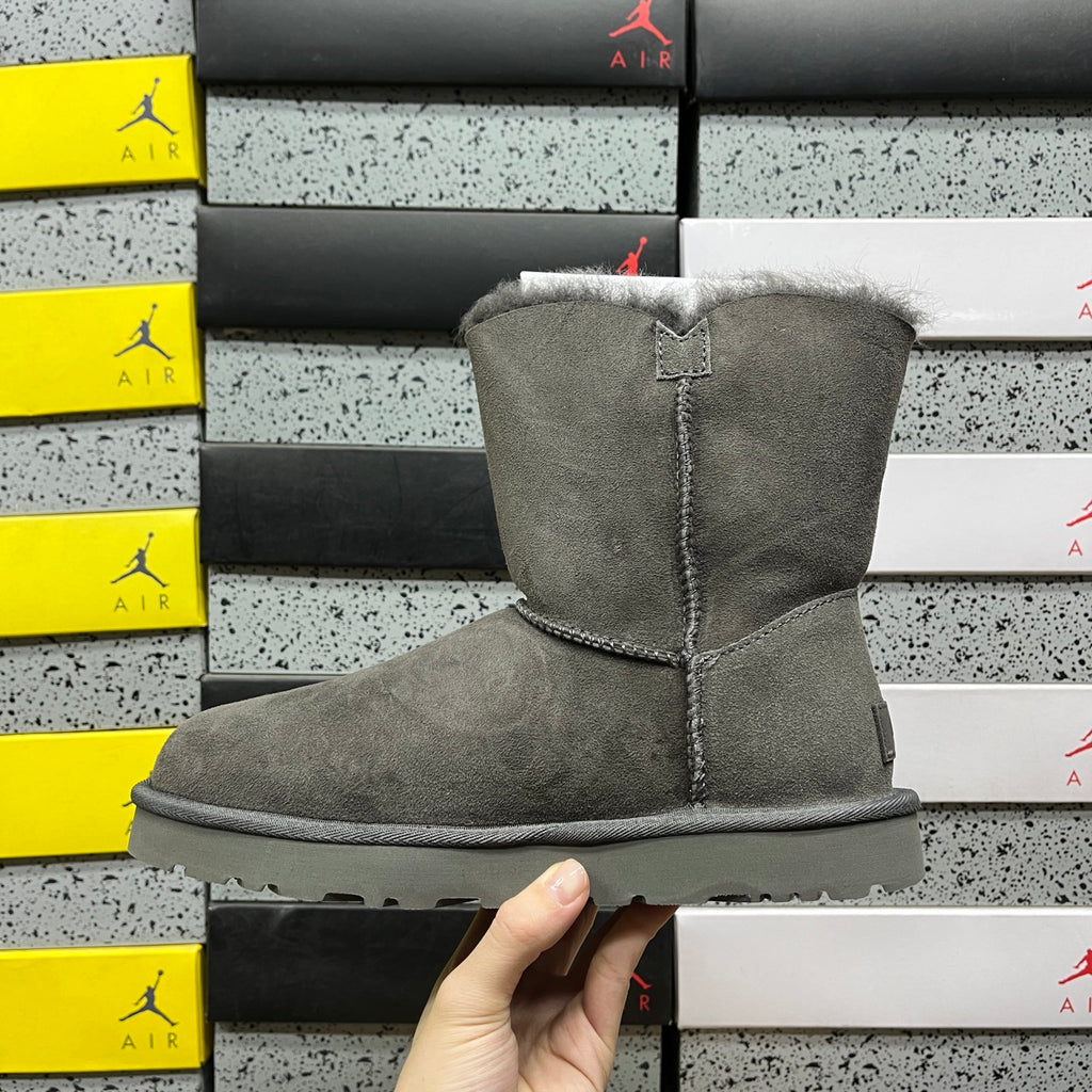 UGG Bailey Button II Boot – Grey Suede