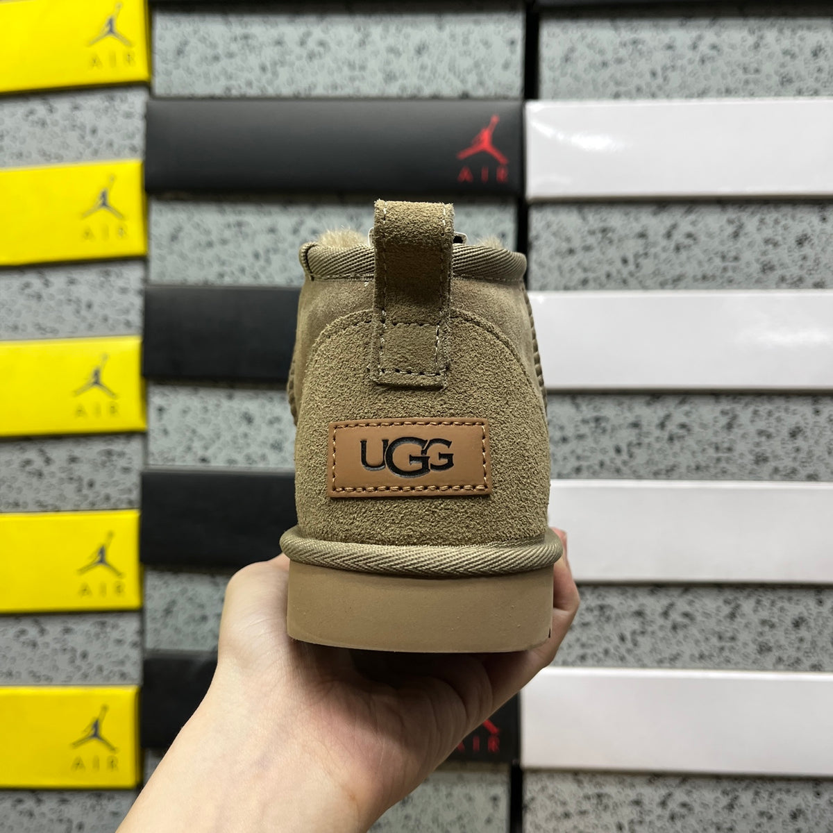 UGG Classic Ultra Mini Boot – Olive Suede