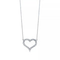 TIFFANY LARGE DIAMOND HEART NECKLACE