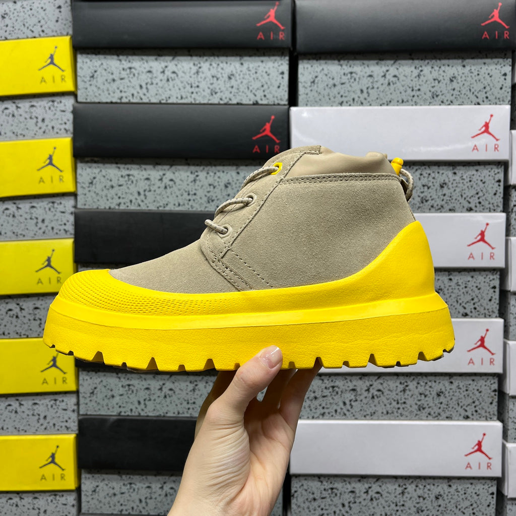 UGG Neumel Boot – Sand Suede with Yellow Lug Sole