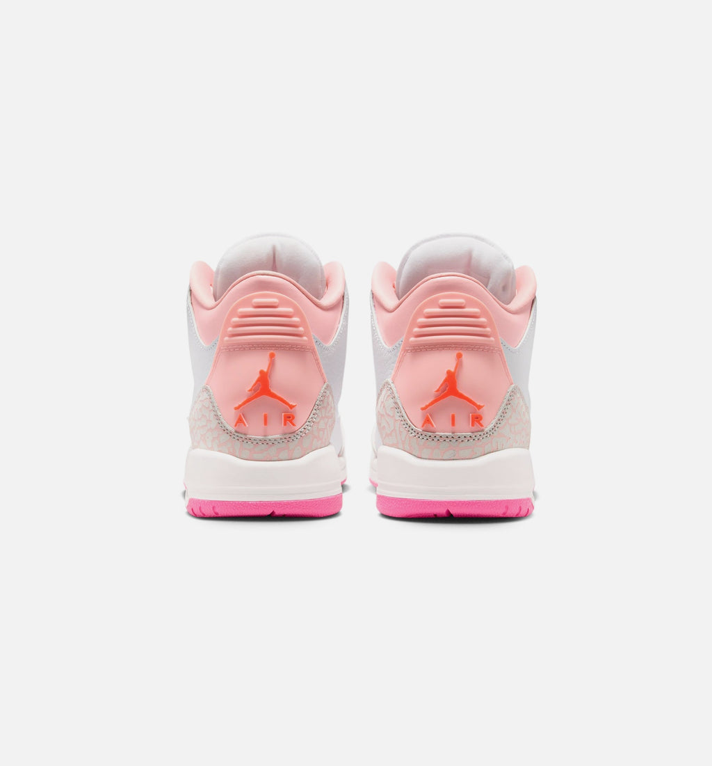Air Jordan 3 Retro 'Spring Flowers' Grade School - Pearl Pink/Pink Bloom/Pink Glow/Hyper Orange