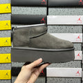 UGG Classic Ultra Mini Platform Boot – Grey Tonal with Charcoal SugarSole