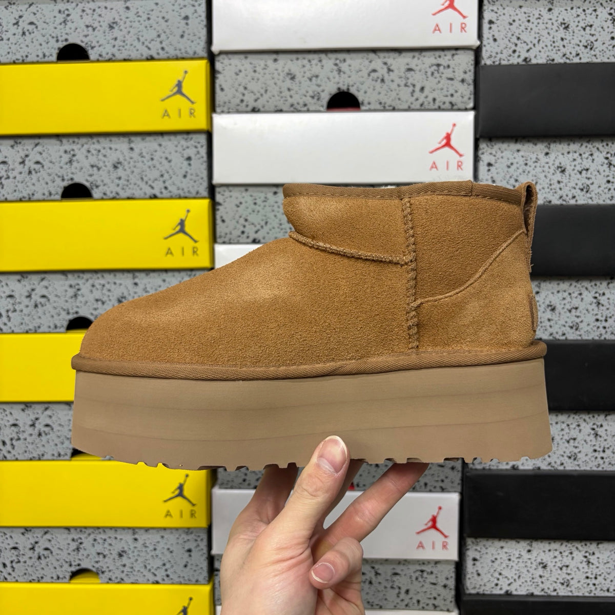 UGG Ultra Mini Platform Boot – Caramel Suede