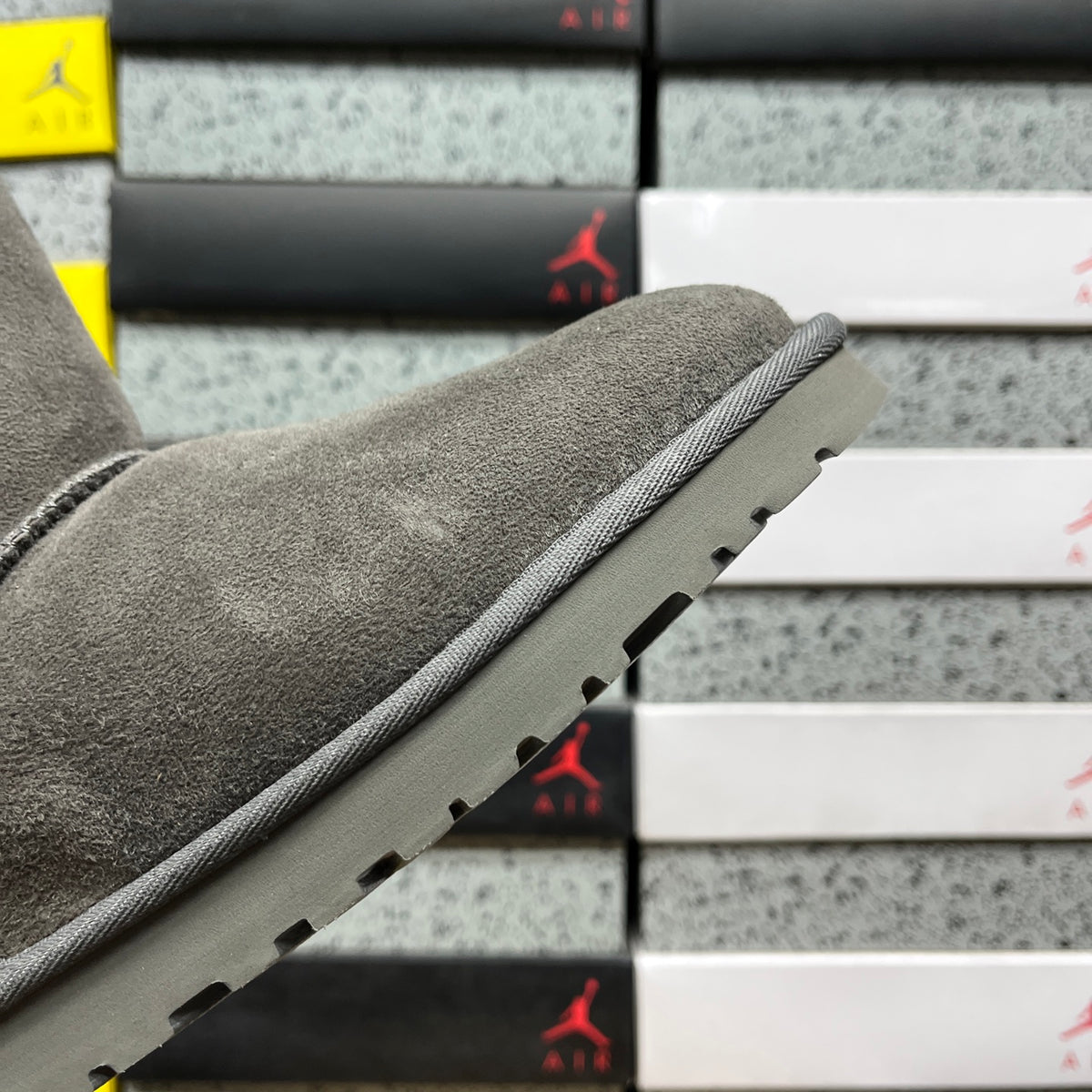UGG Classic Short Boot – Charcoal Grey Suede