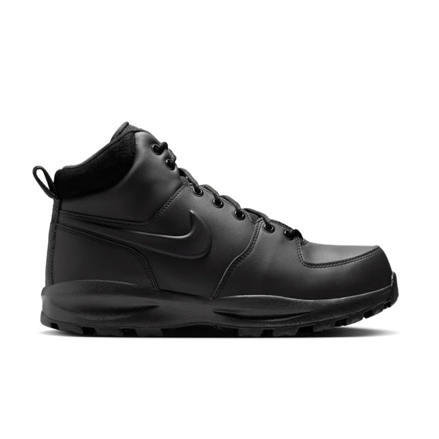 Men's Nike Manoa Leather Black/Black-Black (HF7095 001)