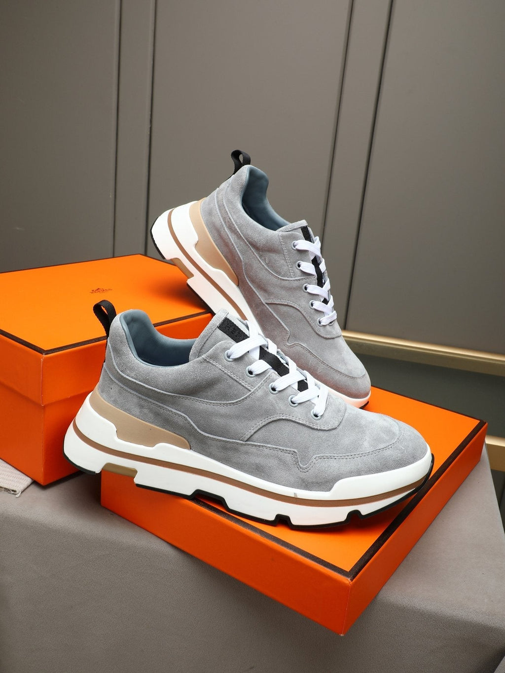 Hermès Layered-Sole Men's Sneakers