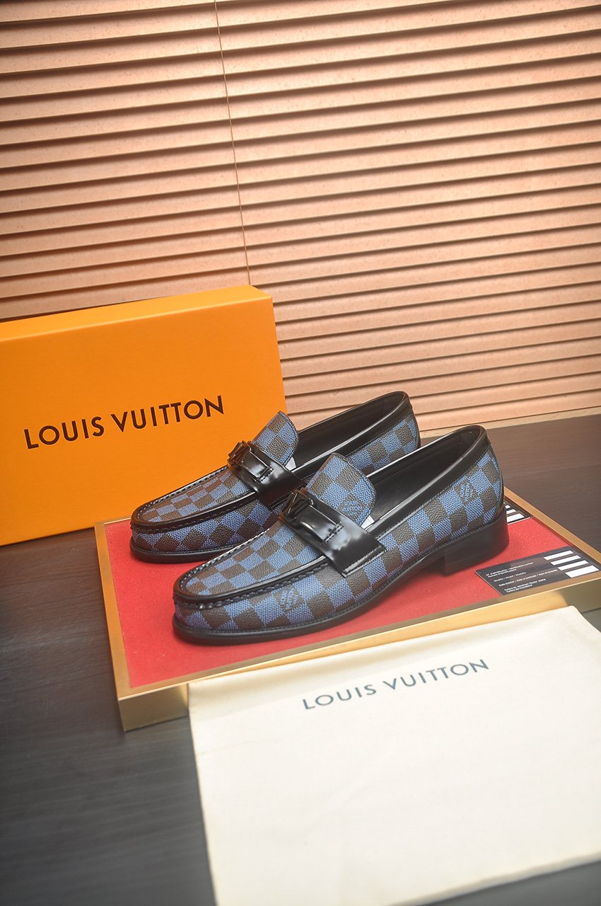 Louis Vuitton Checkerboard Buckle Loafers