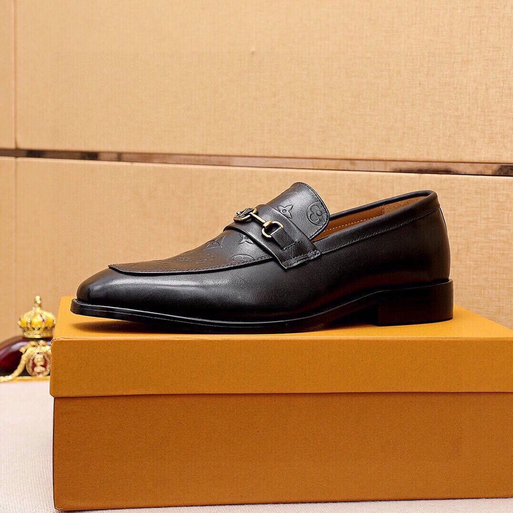 Louis Vuitton Embossed Buckle Loafers - Rubber Outsole