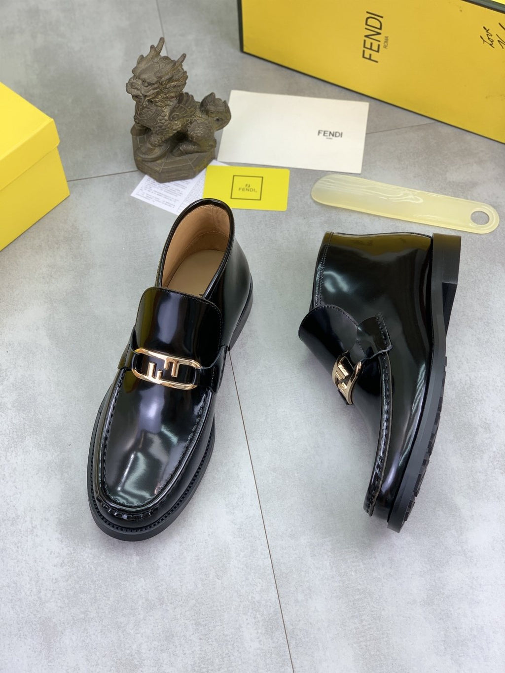 Fendi Men's Croc-Embossed Buckle Ankle Boots