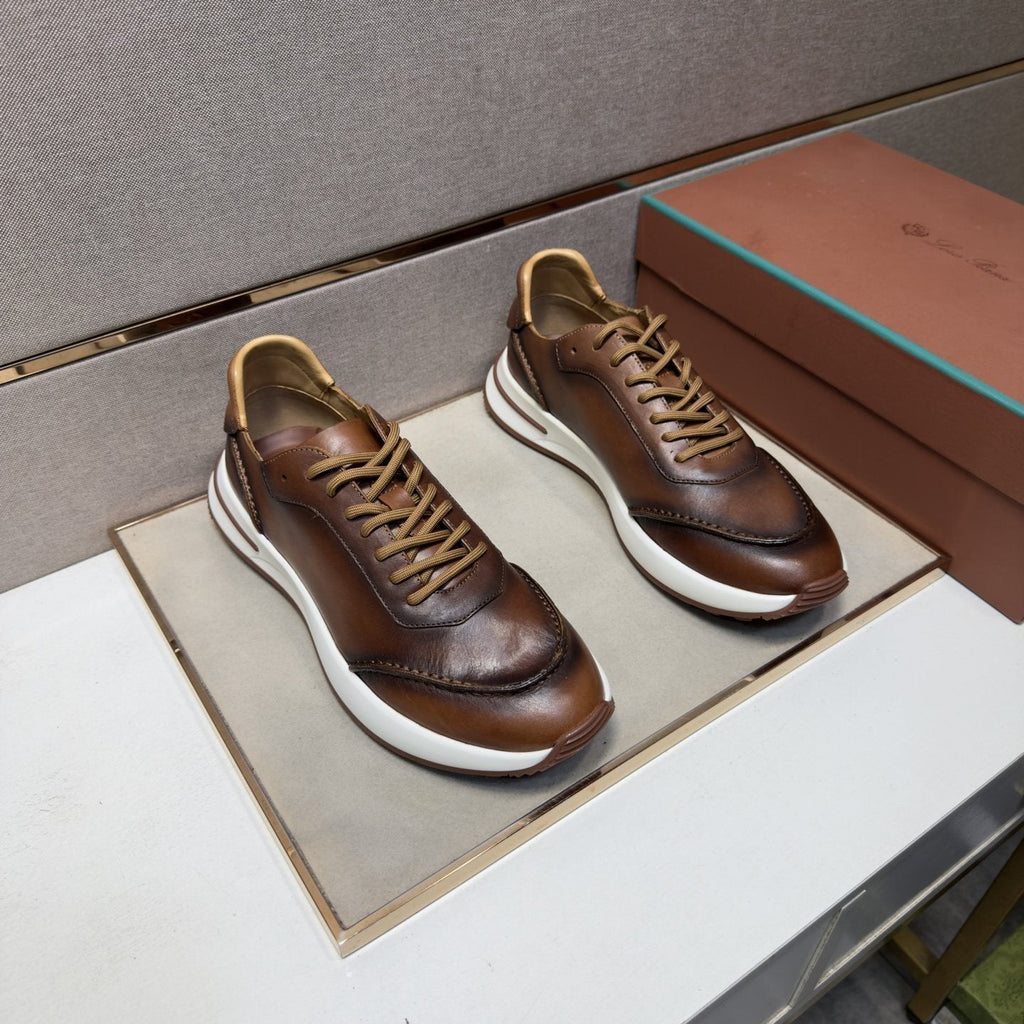 Loro Piana Men's Leather Casual Sneakers