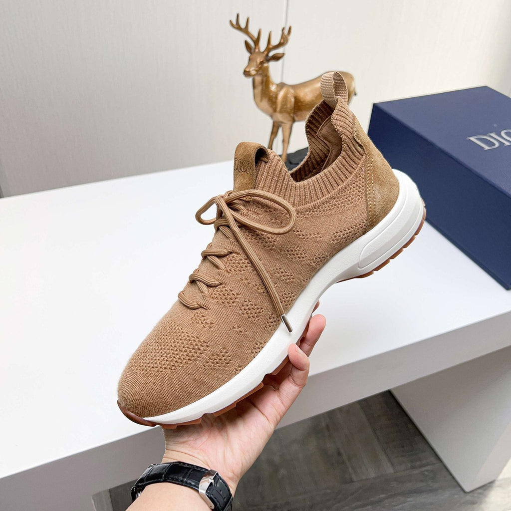 Dior Knit Lace-Up Sneakers