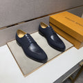 Louis Vuitton Textured Vamp Lace-Up Dress Shoes