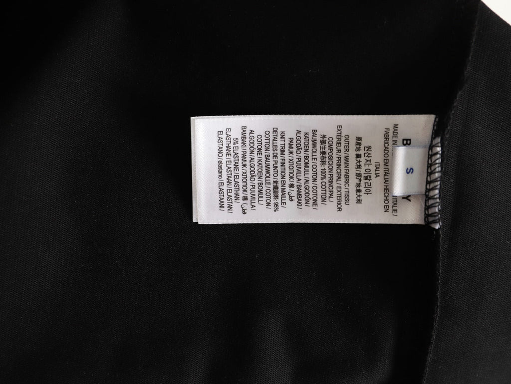Burberry Oval Equestrian Back-Graphic Long-Sleeve Top - Black